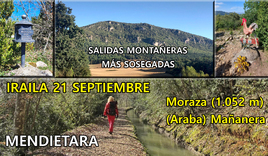Foto Mendietara-Travesía:  Berganzo- Canal del agua-PR-A-75- Moraza(1052 m)- Venta de Moraza